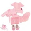 Gotz 7-delige Balletkledingset XL Pop -Speelwereld Winkel 3401076 poppenballetset