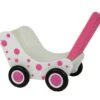 Houten Poppenwagen Poppenbuggy VanDijkToys Rose -Speelwereld Winkel 6081p poppenwagen 1