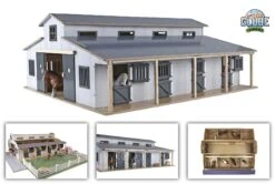 KidsGlobe Manege Paardenstal Met 7 Boxen En Weiland