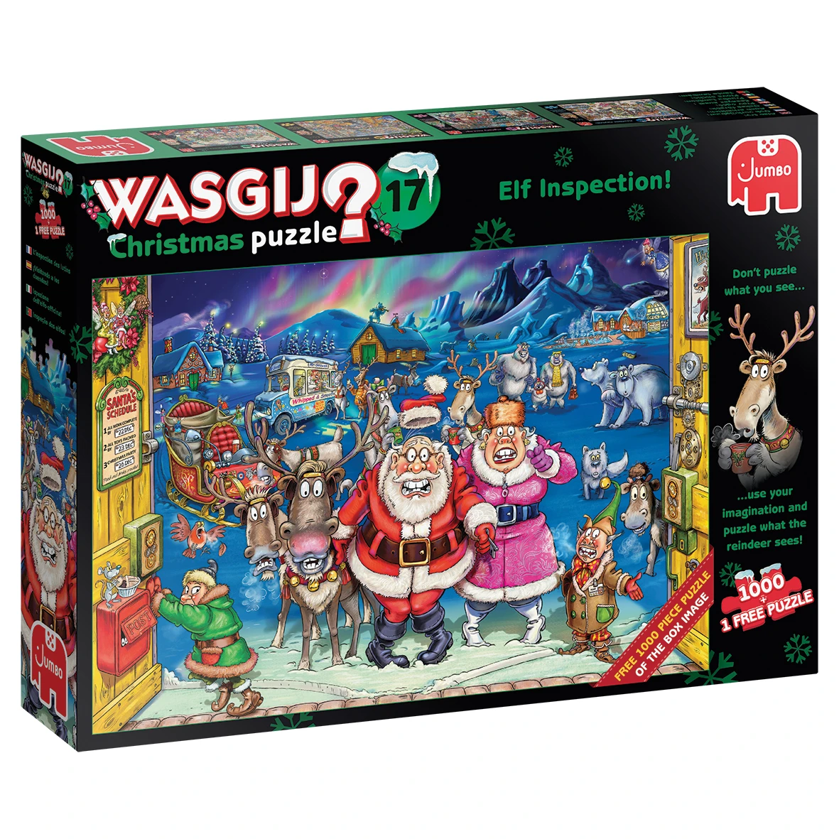 Jumbo 25003 Wasgij Legpuzzel Christmas-17 Elfinspectie 2×1000 Pcs 3 Jumbo 25003 Wasgij Legpuzzel Christmas-17 Elfinspectie 2×1000 Pcs