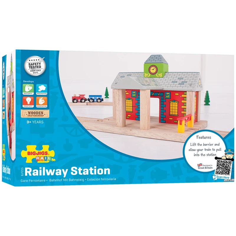 BigJigs BJT215 Houten Trein Treinstation 8 BigJigs BJT215 Houten Trein Treinstation - Afbeelding 6