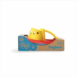 Green Toys Green-Toys Sleepboot Rood Met Geel Handvat GreenToys 10 Green Toys Green-Toys Sleepboot Rood Met Geel Handvat GreenToys -Speelwereld Winkel BigJigs GTTUG01RY green toys sleepboot 3