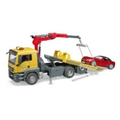 Bruder 3750 Sleepdienst Autoambulance MAN Incl. Sportauto -Speelwereld Winkel Bruder 03750 MAN TGS sleepwagen met roadster 1