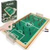 Plakks Tafel Voetbalspel Paaltjesvoetbal -Speelwereld Winkel Plakks houten Tafel Voetbalspel Paaltjesvoetbal