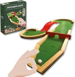 Pitch En Plakks Houten Tafel Golfspel MiniGolf