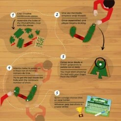 Pitch En Plakks Houten Tafel Golfspel MiniGolf -Speelwereld Winkel Plakks pich en plakks mini golf houten minigolf 5