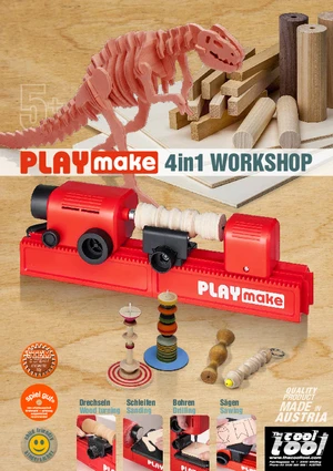 PLAYmake 4 In 1 Houtbewerkingsmachine Houtdraaibank 12 PLAYmake 4 In 1 Houtbewerkingsmachine Houtdraaibank - Afbeelding 10