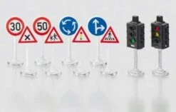 Siku 5597Sikuworld Verkeerslichten En Borden Schaal 1:50 -Speelwereld Winkel SIKU SIKU 5597 VERKEERSPORDEN VERKEERSLICHTEN VERKEERSSET 1
