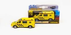 Ambulance Pull Back Met Licht En Geluid -Speelwereld Winkel ambulance kidsglobe 510643 2