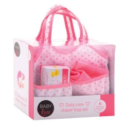 Johntoy Baby Rose Luiertas Voor De Pop -Speelwereld Winkel baby rose luiertas johntoy 27616 2