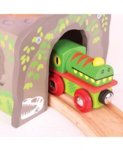 BigJigs BJT244 Tunnel T-rex Dinosaurus -Speelwereld Winkel bigjigs bjt244 houten tunnel t rex dinosaurus