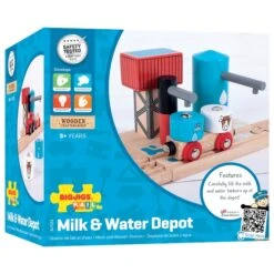 BigJigs BJT251 Melk En Water Depot -Speelwereld Winkel bigjigs bjt251 milk and water depot 2