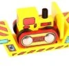 BigJigs BJT415 Rail Wagon Bulldozer Lader Houten Trein 2 BigJigs BJT415 Rail Wagon Bulldozer Lader Houten Trein -Speelwereld Winkel bigjigs bjt418 bulldozer lader