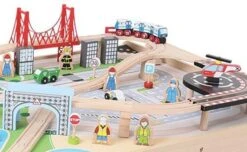 BigJigs BJT045 Treintafel City Spoortafel Houten Trein 8 BigJigs BJT045 Treintafel City Spoortafel Houten Trein -Speelwereld Winkel bigjigs bt045 city trein set en tafel 2