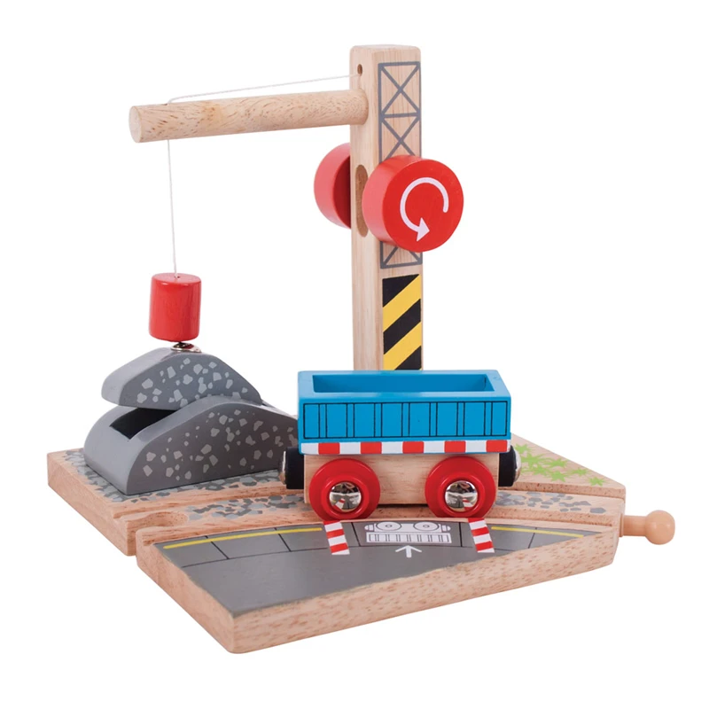 BigJigs BJT253 Houten Trein Grindkraan 3 BigJigs BJT253 Houten Trein Grindkraan