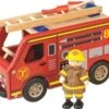 Houten Brandweerauto Pintoy 1 Houten Brandweerauto Pintoy -Speelwereld Winkel brandweerauto pintoy 10581