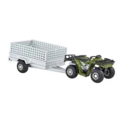 Britains 43358ATV Quad Bike Met Aanhangwagen
