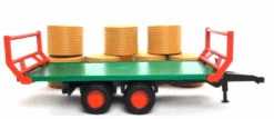 Bruder 2220 Hooibalenvervoer Tandemas-aanhanger Met 8 Balen -Speelwereld Winkel bruder 02220 hooibalen aanhanger 1