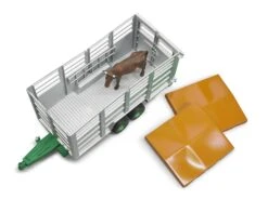 Bruder 02227 Veetransportaanhanger Met 1 Koe Schaal Livestock-trailer -Speelwereld Winkel bruder 02227 veetransportwagen met 1 koe 2