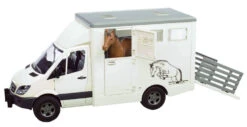 Bruder 2533 MB-Sprinter Paardentransporter + Paard -Speelwereld Winkel bruder 02533 mercedes sprinter veetransport 1