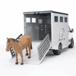 Bruder 2533 MB-Sprinter Paardentransporter + Paard -Speelwereld Winkel bruder 02533 mercedes sprinter veetransport 3
