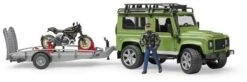 Bruder 2598 Landrover Defender+aanhanger+motorfiets Ducati 9 Bruder 2598 Landrover Defender+aanhanger+motorfiets Ducati -Speelwereld Winkel bruder 02598 landrover defender met aanhanger en motor ducati scrambler 2
