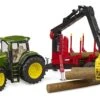 Bruder 3154 John Deere 7R 350 Met Bosbouwaanhanger En 4 Boomstammen 1 Bruder 3154 John Deere 7R 350 Met Bosbouwaanhanger En 4 Boomstammen -Speelwereld Winkel bruder 03154 john deere tractor met bosbouwaanhanger