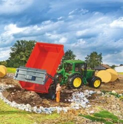 Bruder 2211 Kiepwagen Tandemasser Aanhangwagen -Speelwereld Winkel bruder 2211 kiepende aanhangwagen 2