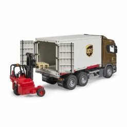 Bruder 03582 Scania Super 560R UPS-Logistics Met Vorkheftruck -Speelwereld Winkel bruder 3582 scania super 560R srania UPS met vorkheftruck 2