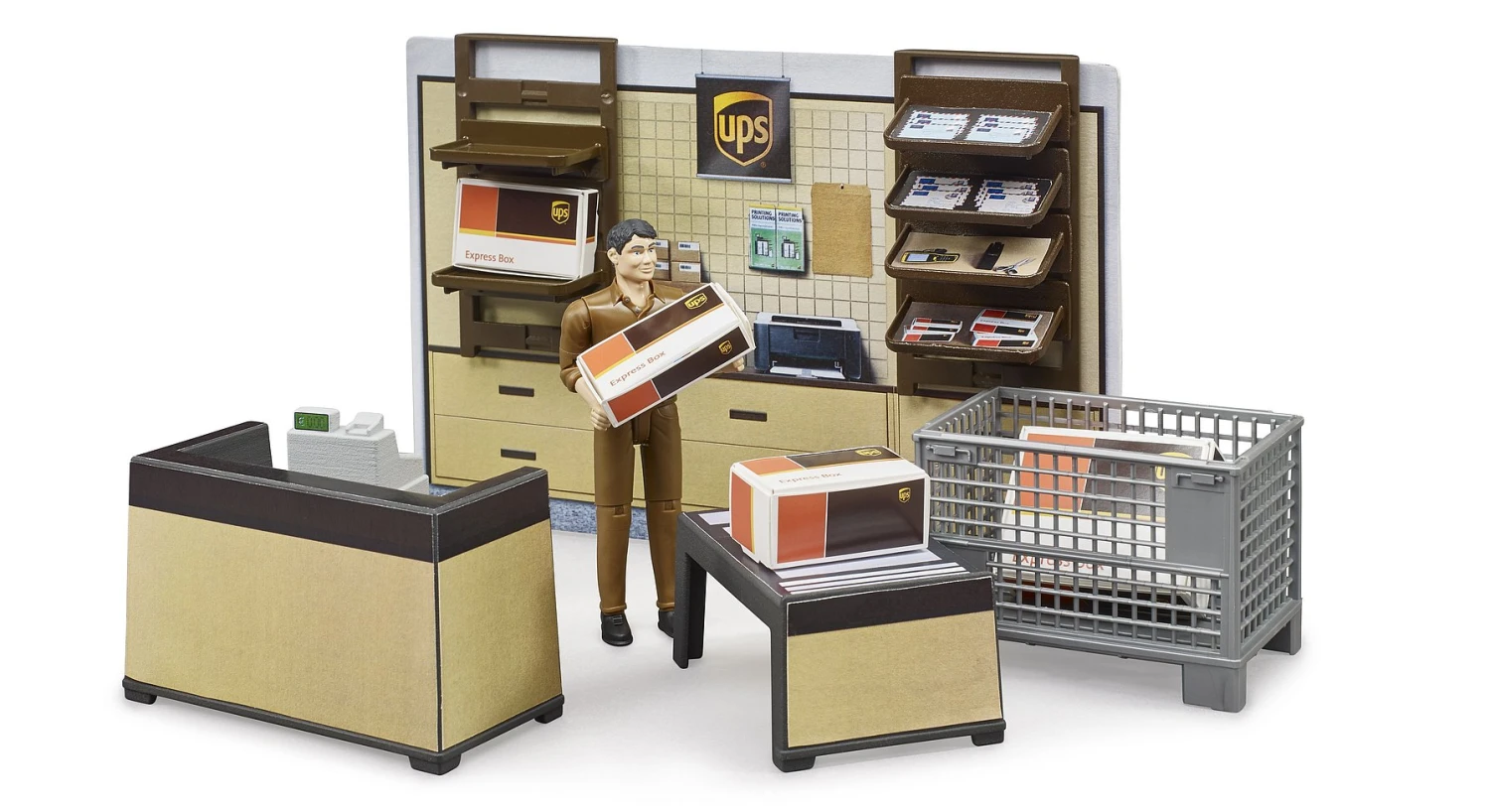 Bruder 62250 UPS Parcelshop / UPS Pakketwinkel 5 Bruder 62250 UPS Parcelshop / UPS Pakketwinkel - Afbeelding 3