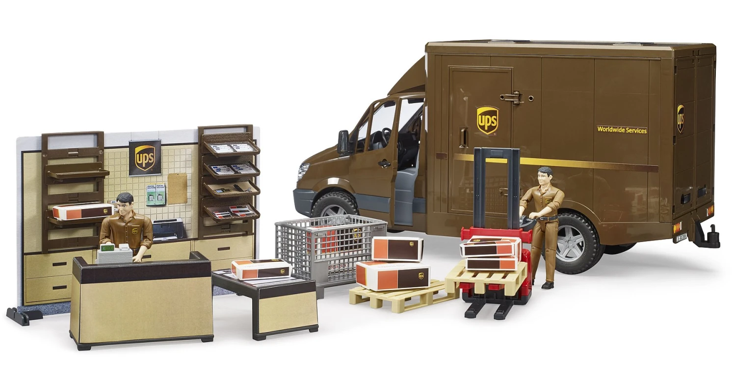 Bruder 62250 UPS Parcelshop / UPS Pakketwinkel 6 Bruder 62250 UPS Parcelshop / UPS Pakketwinkel - Afbeelding 4