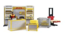 Bruder 62251 DHL Parcelshop / DHL Pakketwinkel Met Palletwagen