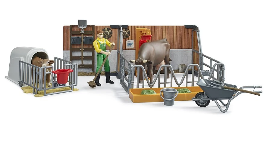 Bruder 62611 Koe- En Kalverstal Met Boer 6 Bruder 62611 Koe- En Kalverstal Met Boer - Afbeelding 4