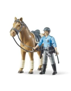 Bruder 2352 Paard Bruin Schaal 1:16 -Speelwereld Winkel bruder bruder 62507 politie speelfiguur met paard 1