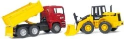 Bruder 2752 Kipper Vrachtwagen MAN TGA Met Shovel Fiat FR 130 -Speelwereld Winkel bruder kipwagen man tga met shovel fiat fr 130 1 1