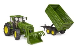 Bruder 3155 JohnDeere 7R-350 + Voorlader En Aanhangwagen 9 Bruder 3155 JohnDeere 7R-350 + Voorlader En Aanhangwagen -Speelwereld Winkel bruder 03155 bruder 3155 johndeere john deere 7R 350 voorladeraanhangwagen.jpg 2