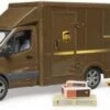 Bruder 02678 MB Sprinter UPS-Logistics +palletwagen + Chauffeur 2 Bruder 02678 MB Sprinter UPS-Logistics +palletwagen + Chauffeur -Speelwereld Winkel bruder 2678 UPS MB sprinter met palletwagen chauffeur
