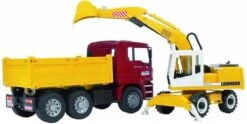 Bruder 2751 Kipper Vrachtwagen MAN TGA Met Liebherr Hydr Wielkraan -Speelwereld Winkel bruder 2751 man vrachtwagen kipperauto zandauto met liebherr wielkraan 2426 1