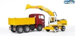 Bruder 2751 Kipper Vrachtwagen MAN TGA Met Liebherr Hydr Wielkraan -Speelwereld Winkel bruder 2751 man vrachtwagen kipperauto zandauto met liebherr wielkraan 2426 3