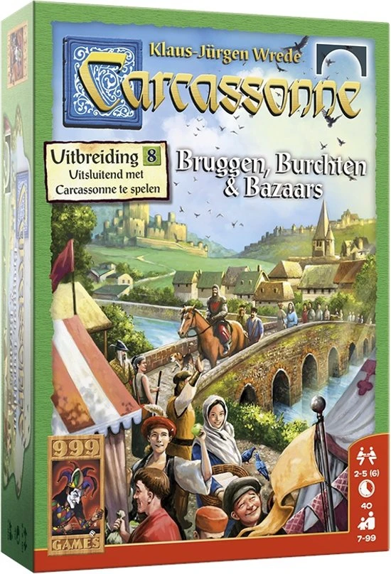 Carcassonne Uitbreiding Bruggen Burchten En Bazaars – Bordspel 3 Carcassonne Uitbreiding Bruggen Burchten En Bazaars – Bordspel