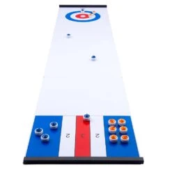 Curling/Sjoelen 2-in-1 Shuffleboard 180×39 Cm. -Speelwereld Winkel curling shuffleboard sjoelen 2 in 1 2