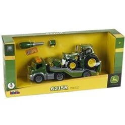 Dieplader + Tractor John Deere Met Voorlader – Constructiespeelgoed – Theo Klein 3908 -Speelwereld Winkel dieplader met tractor john deere theo klein 3908 2