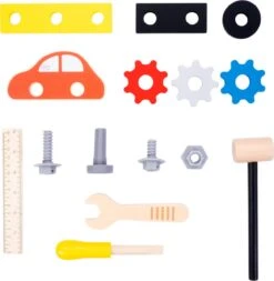 Houten Toolbox Dorjee Houten Speelgoed Gereedschapskist 9 Houten Toolbox Dorjee Houten Speelgoed Gereedschapskist -Speelwereld Winkel dorjee toolkitgereedschapskist incl auto en gereedschap houten toolbox. 2