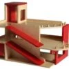 Houten Garage Met Lift Met 2 Verdiepingen VanDijkToys -Speelwereld Winkel garage met lift van dijktoys 290