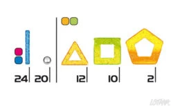 Geomag Panels Glitter – 68 Delig -Speelwereld Winkel geomag glitter panels set 68 pcs 5