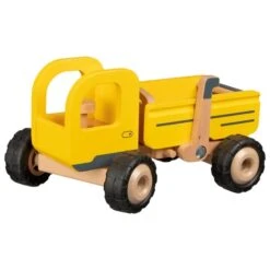 Goki 55895 Houten Vrachtwagen Bouwvoertuig Kipper -Speelwereld Winkel goki 55895 houten speelgoed houten vrachtwagen kipper bouwauto 1