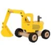 Goki 55898 Houten Graafmachine Bouwvoertuig Excavator -Speelwereld Winkel goki 55898 graafmachine excavator houten speelgoed