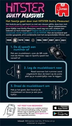 Hitster Guilty Pleasures Partyspel Van Jumbo -Speelwereld Winkel hitster guilty pleasures partyspel jumbo 6