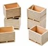 Houten Aardappelkisten (6 Stuks) 1 : 32 -Speelwereld Winkel houten aardappelkist kidsglobe 610611