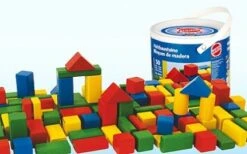 Blokken Gekleurd 50 Stuks -Speelwereld Winkel houten blokken heros 50151 1 1
